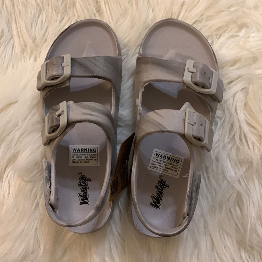 Weestep Size 12 tie-dye gray sandals